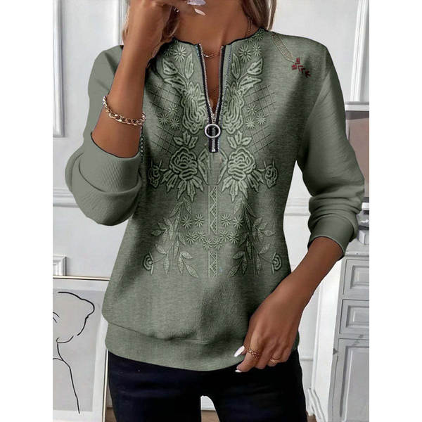 Outono Novo Modelo Europeu e Americano Lingerie Feminino T-Shirt Pós-Símia Vintage Camiseta Desportiva