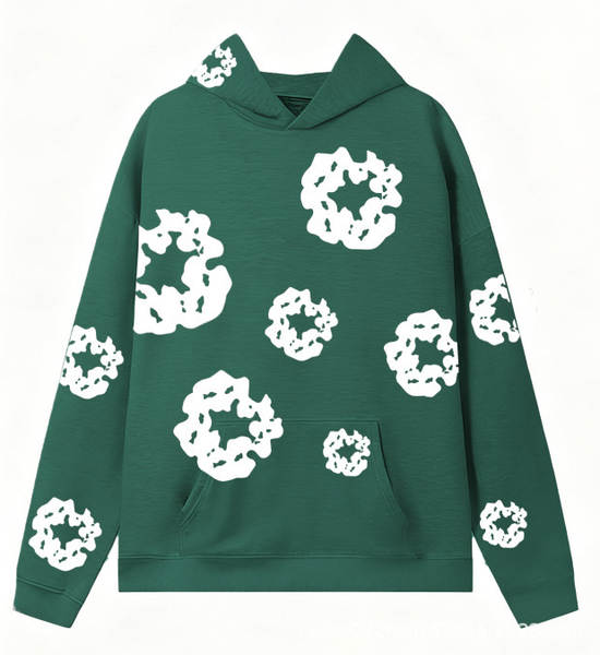Conjunto de Moletom com Capuz e Impressão