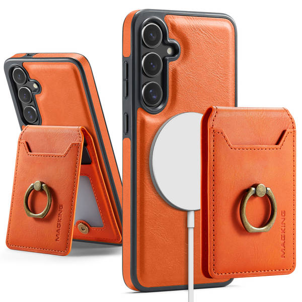K1 Aplicável Samsung S25 Anel Magnético Sugar Cartão De Proteção S25 Plus Carregador Sem Fio Telemóvel Shellmagsafe