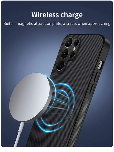 Aplicável a Samsung S26 telemóvel novo cartucho de fibra de carbono Samsung S26FE telemóvel de aspiração magnética A90