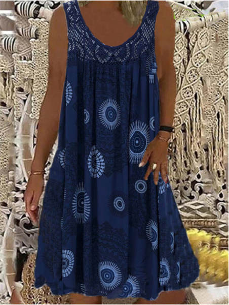 2026 Novo modelo europeu-americano de senhoras impressas digitais de ombro a ombro sexy pendurado relaxação vestido vestido Race vestido casual