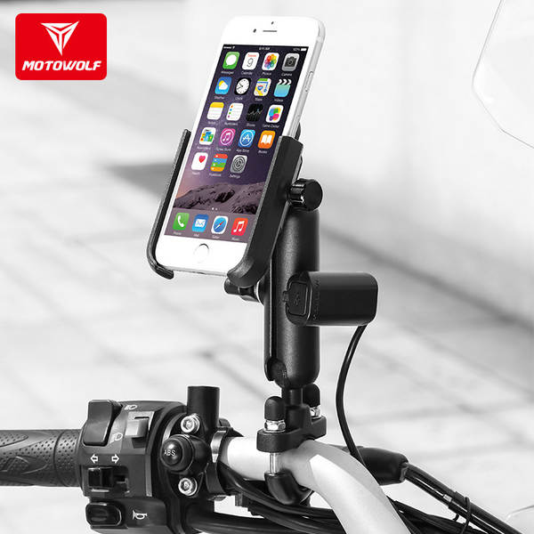 Carro elétrico de aliaje de alumínio para motocicletas USB para carregamento de telemóveis USB para celular de navegação