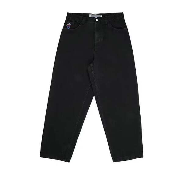JNCO Y2K Loose jeans masculino padrão hip-hop rua masculino calças largas