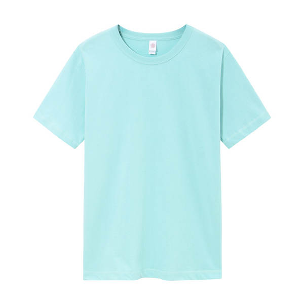 300 gramas Três agulhas de algodão puro de Xinjiang pesos pesados de algodão puro de algodão puro preto e branco T-shirts para homens de mangas curtas