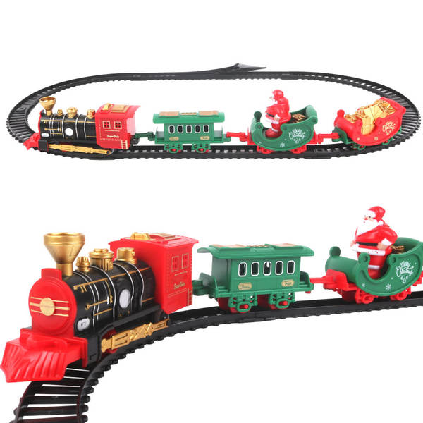Transfronteiriço mini elétrico de Natal pequeno trem brinquedo de trem elétrico carros para crianças simulação de automóveis brinquedo comércio exterior atacado