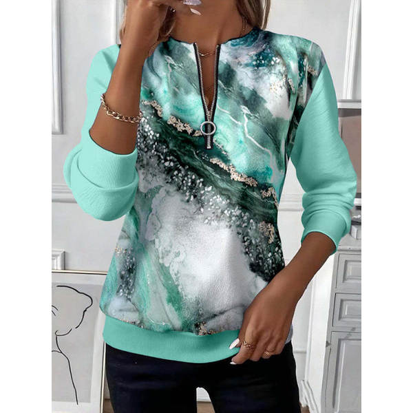 Outono Novo Modelo Europeu e Americano Lingerie Feminino T-Shirt Pós-Símia Vintage Camiseta Desportiva