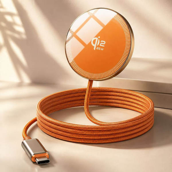 Carregador sem fio magnético de 25W Qi2.2 de baixa temperatura para carregamento sem fio da Apple 12-17 Magsafe