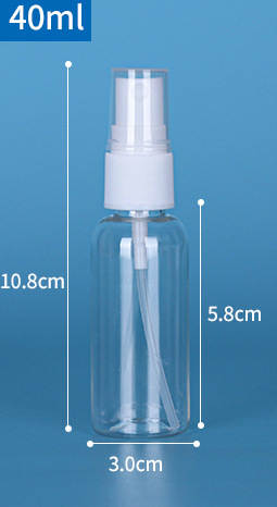 Venda por atacado 30ml/50ml/100ml garrafa de pulverização Pequena garrafa de pulverização de maquiagem garrafa de distribuição de perfume transparente PET garrafa de plástico
