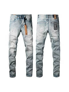 Calça Jeans Masculina Reta com Efeito Desgastado