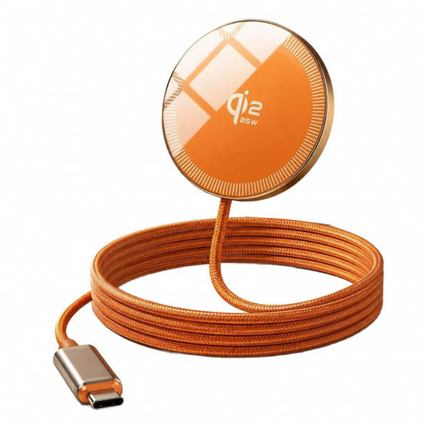 Carregador sem fio magnético de 25W Qi2.2 de baixa temperatura para carregamento sem fio da Apple 12-17 Magsafe