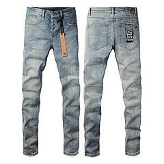 Calça Jeans Masculina Reta com Efeito Desgastado