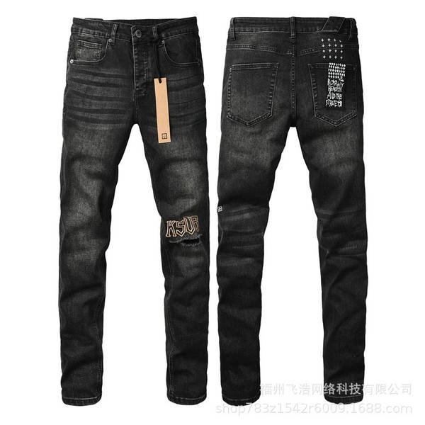 ksb jeans quebra-cabeça resistência americano high street masculino lounge jeans dinheiro commodities tema