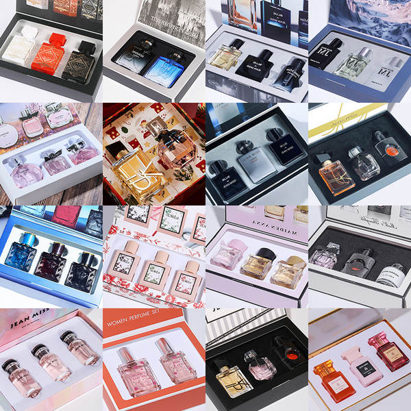 Transfronteiriço do comércio estrangeiro masculino sutiã de perfume Gulag Permanente Aroma Transmissão ao vivo TK explosão homem mulher caixa de presente de perfume atacado