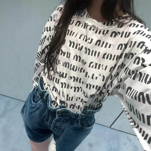 Camiseta de manga longa com logo