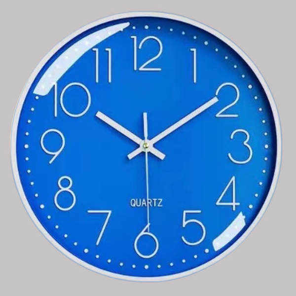 Relógio de relógio de 12 polegadas da fábrica de relógios de varejo de relógio de pedras modernas simples de plástico sala de estar digital clock