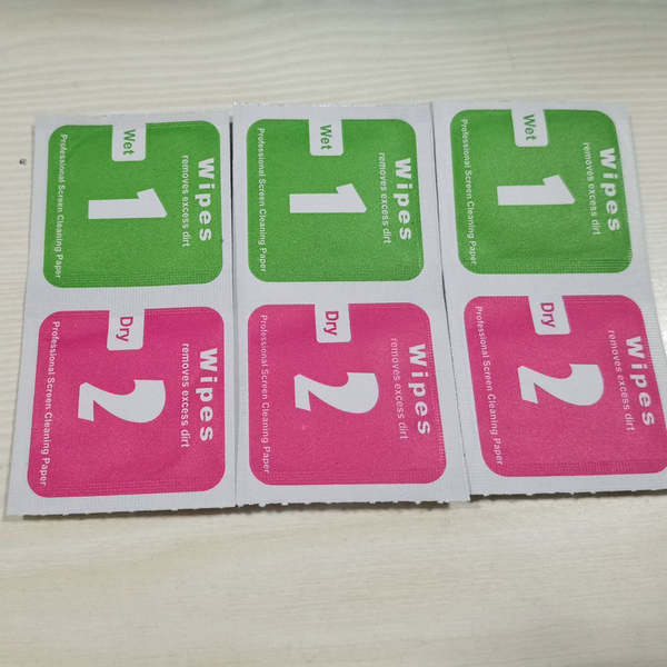 1 + 2 sacos de álcool molhado seco de filme de aço do celular sacos de álcool de tela de aço do celular sacos de ferramentas de tela de limpeza do kit de atacado