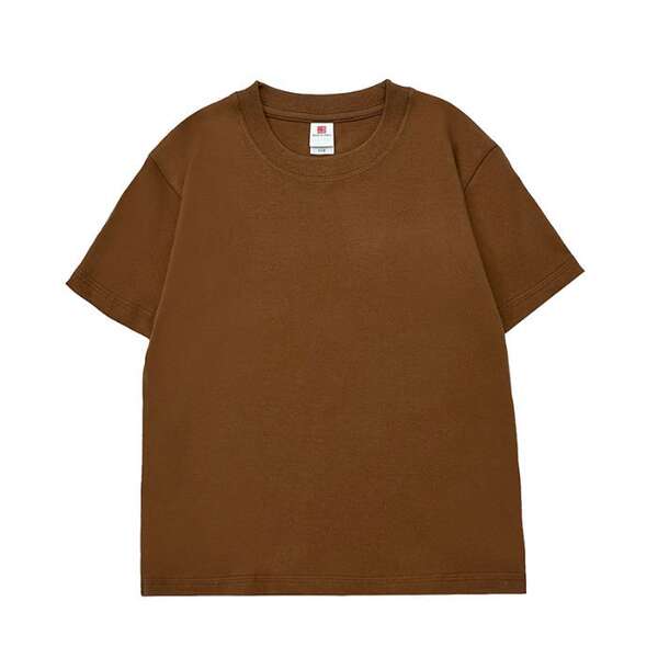 Camiseta de algodão puro para crianças 220 gramas de algodão personalizado padrão de logotipo para crianças vestido de verão para o comércio exterior