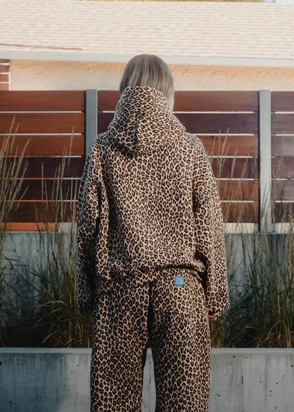 Moletom com estampa de leopardo
