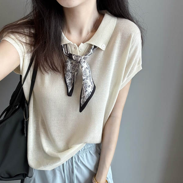 Camisa curta feminina de linho