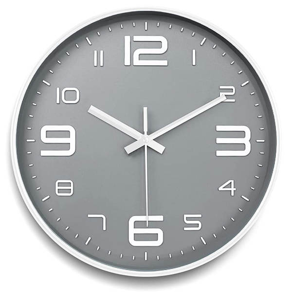 12 polegadas 30cm silencioso pendurado relógio relógio horário Amazon cross-border pendurado wall clock atacado