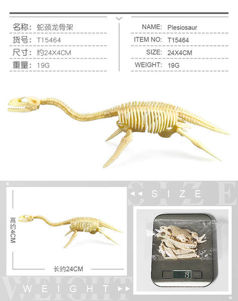 Crianças DIY esqueleto de dinossauro arqueológico manual 7 peças conjunto de dinossauro simulado modelo de dinossauro fóssil transfronteiriço