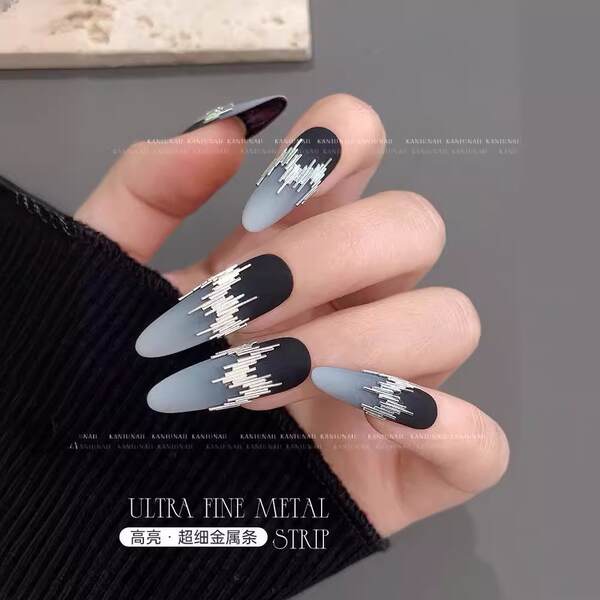 Nova linha de belezas ultra-finas de metal nocturno de barbacoa de luz refletiva de barbacoa de prata para as unhas