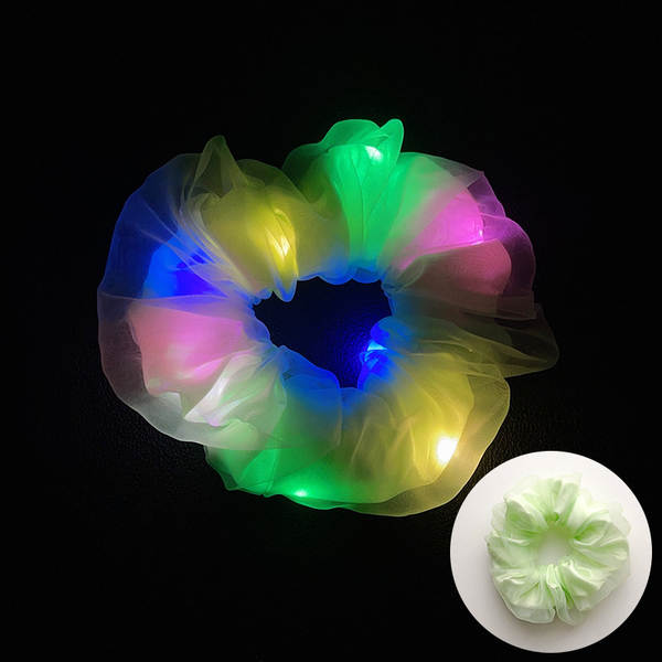 LED brilho do intestino grosso cabelo círculo di luz da noite cabelo brilho da luz da noite cabelo de cabelo da noite cabelo da fronteira cabelo