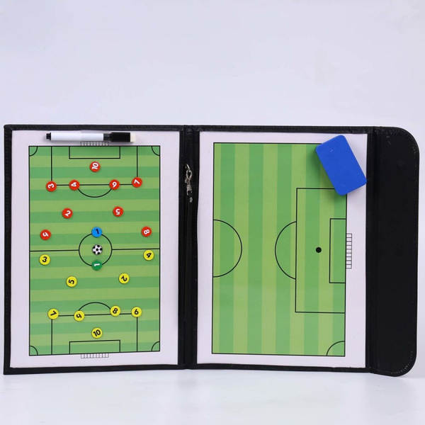 O treinador de táticas de futebol portátil comanda o treinador de treinamento de futebol de táticas magnéticas dobráveis.