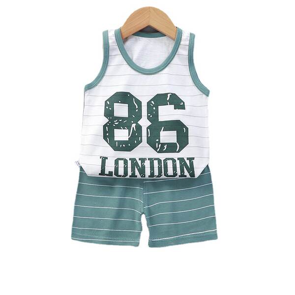 Vestido de verão infantil de algodão