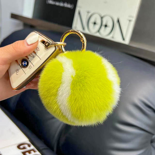 Pendente de Pelúcia de Coelho para Chave