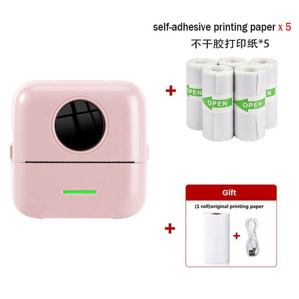Mini impressora sem fio sem fio de venda quente transfronteiriça celular inteligente sem tinta Bluetooth impressora de fotos domésticas de pequeno porte