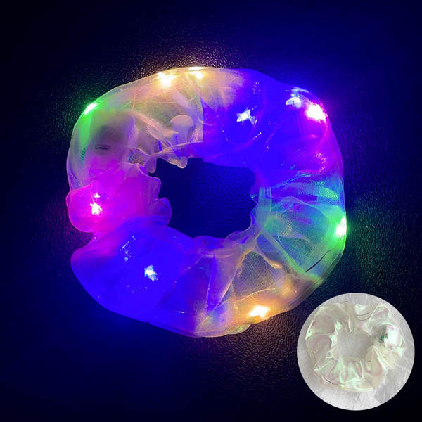 LED brilho do intestino grosso cabelo círculo di luz da noite cabelo brilho da luz da noite cabelo de cabelo da noite cabelo da fronteira cabelo
