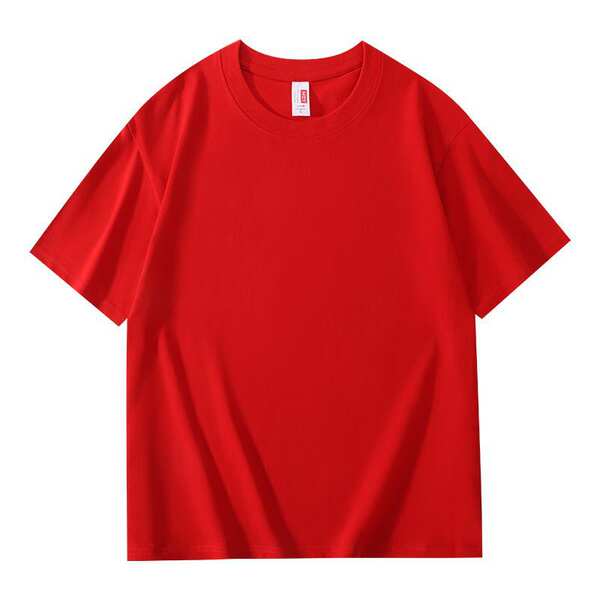 T-shirt de algodão curto de algodão personalizado logo de grupo vestido de grupo vestido de negócios DIY vestido de negócios vestido de corda de anúncio de cultura impressão