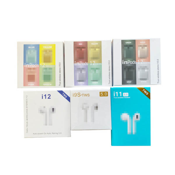 i12 Macarons i11 cinco gerações de fones de ouvido Bluetooth inpods 12 cores Pro4 três gerações i7s/i9s fones de ouvido Bluetooth