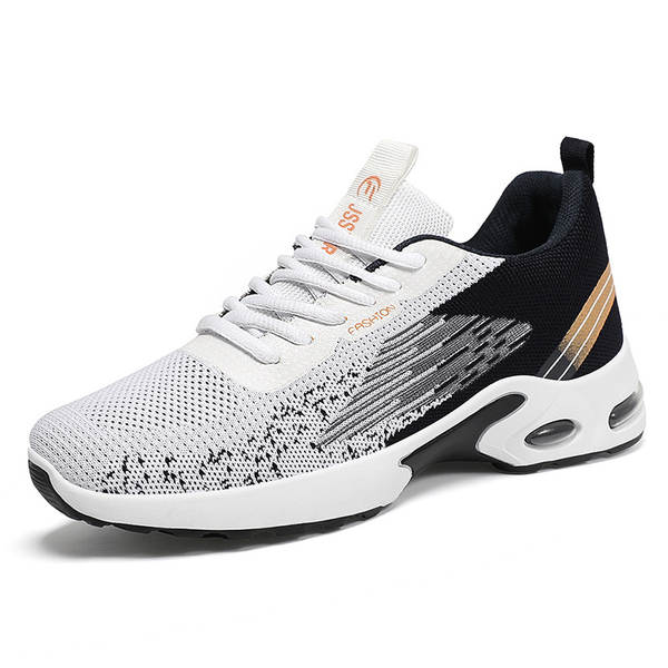 Sapatos masculinos de verão novos fabricantes de vendas diretas de colchões de ar suaves com centenas de sapatos esportivos a granel transfronteiriços de tecelagem aérea