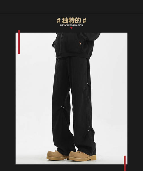 Calça jeans larga masculina