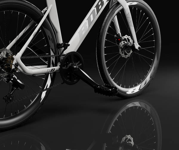 Carro de bicicleta de estrada masculino 700C pneus fina de velocidade de freio placa de freio carro de estrada leve