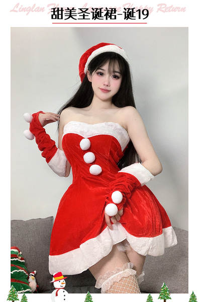 Vestido de Veludo Vermelho para Natal
