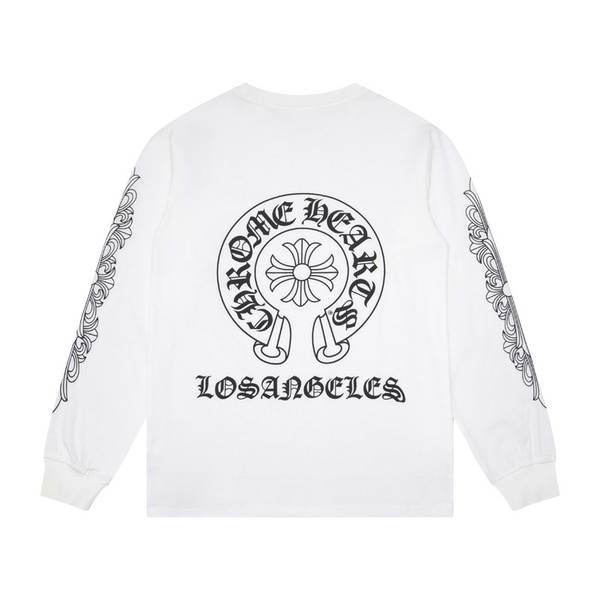 Camiseta de algodão transfronteiriço Chrome Heart Crown Camiseta de algodão transfronteiriço para homens e mulheres