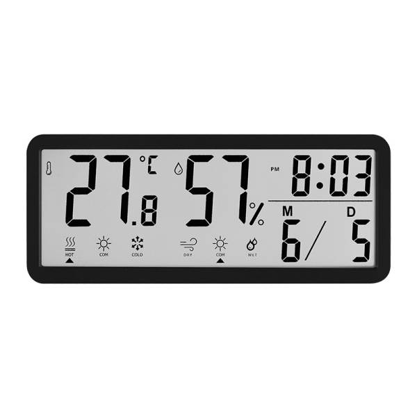 INS Relógio simples de tela grande sala de estar pendurar relógio temperatura de umidade relógio criativo relógio moderno pendurável YD106