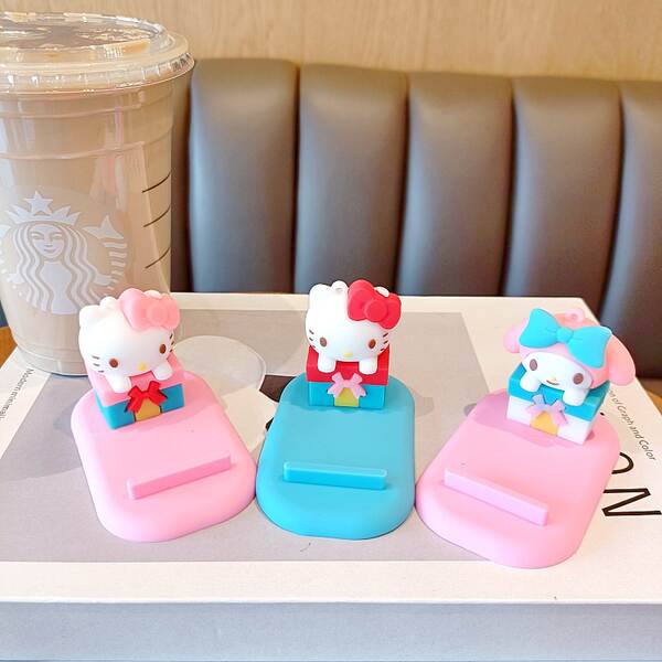 Suporte de Celular com Figurinha de Gato