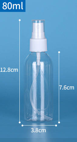 Venda por atacado 30ml/50ml/100ml garrafa de pulverização Pequena garrafa de pulverização de maquiagem garrafa de distribuição de perfume transparente PET garrafa de plástico