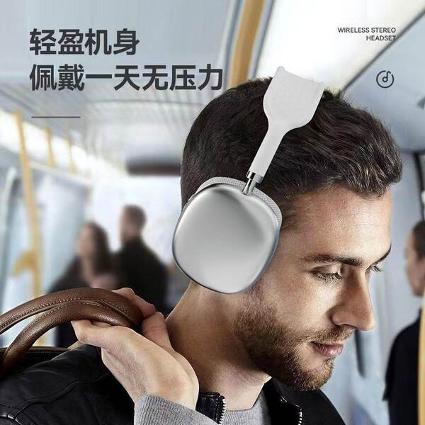 Transfronteiras 2025 novo head-to-head Bluetooth Headset P9 pro max jogo para fones de ouvido Apple Headset Heavy Low