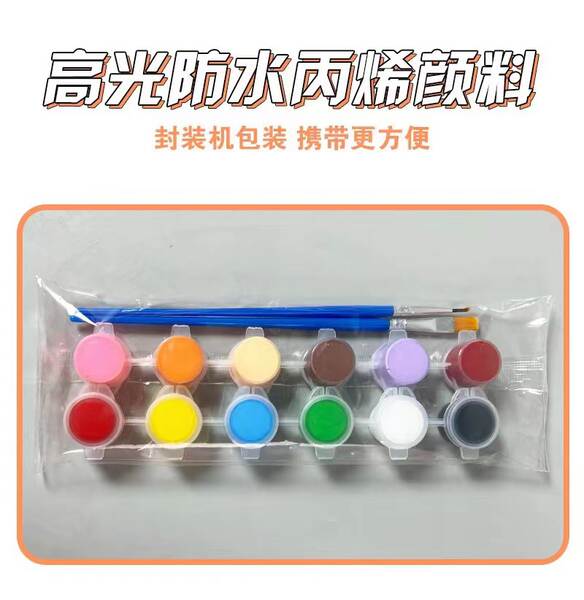 Pintura de acrílico 3 ml de 12 cores de coloração de coloração de bonecos de coloração para crianças pinturas de pintura artística fabricantes de lote