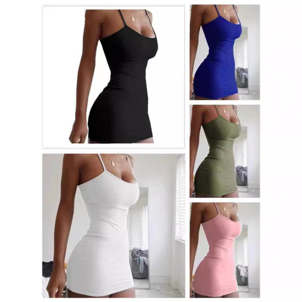 Vestido Justo Feminino de Verão