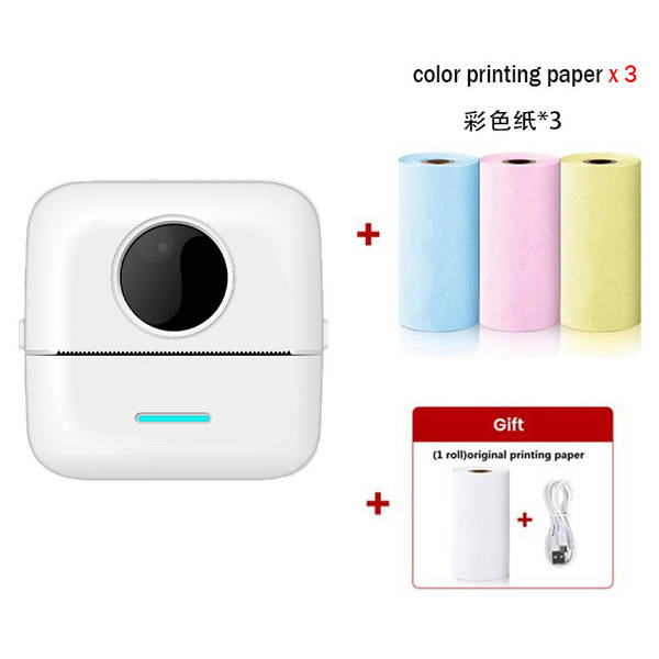 Mini impressora sem fio sem fio de venda quente transfronteiriça celular inteligente sem tinta Bluetooth impressora de fotos domésticas de pequeno porte
