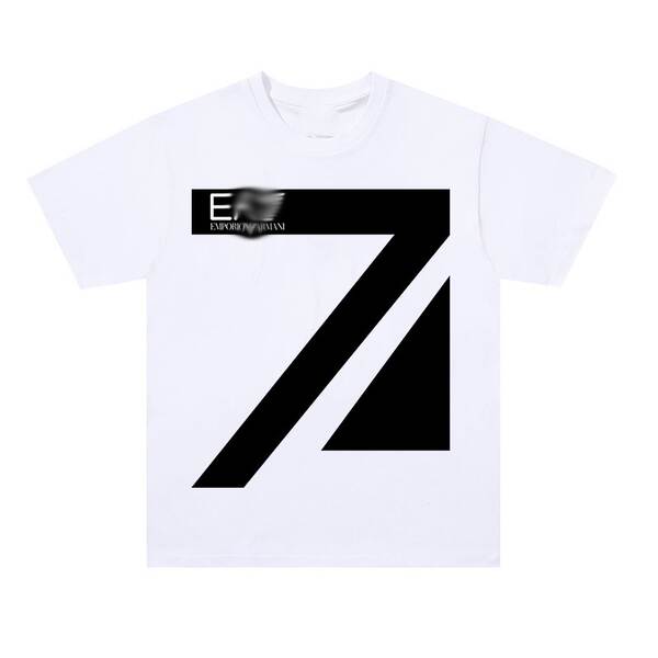 Camiseta Masculina Curta de Algodão