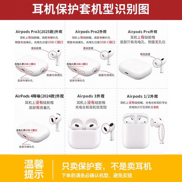 Aplicável a Airpods4 para proteção de casca de silício do casco da Apple Pro2 Airpodspro3 para proteção de fones de ouvido