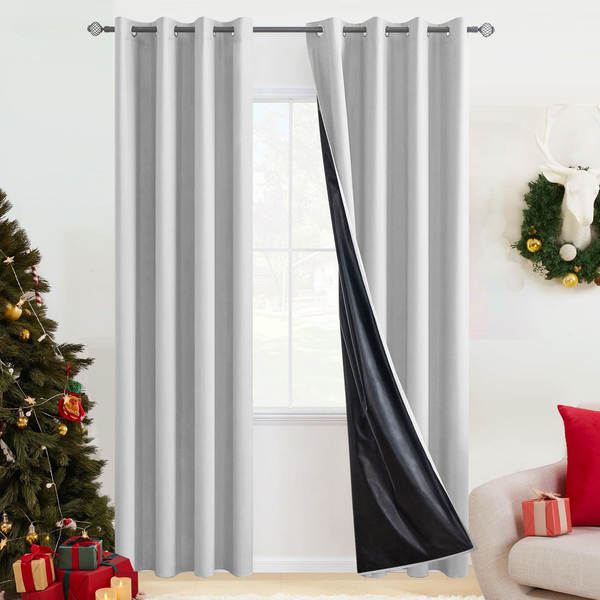 Cortinas de comércio exterior transfronteiriças de tela de tecido da Ásia do Sul totalmente cobertas Amazon temu explosão impermeável cortinas de isolamento puro acabado