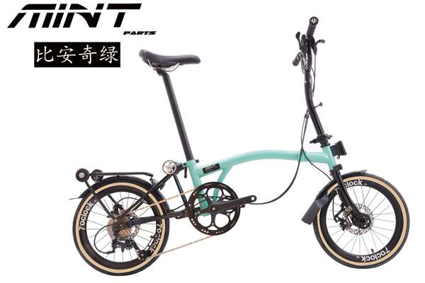 MINT Pequenas Bicicletas Foldáveis de 16 polegadas para Homens e Mulheres de 9 Velocidades Foldáveis